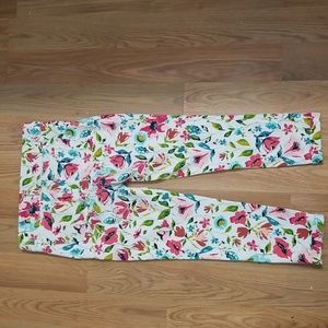 NWT Time And Tru Floral Jeggings Sz. M
